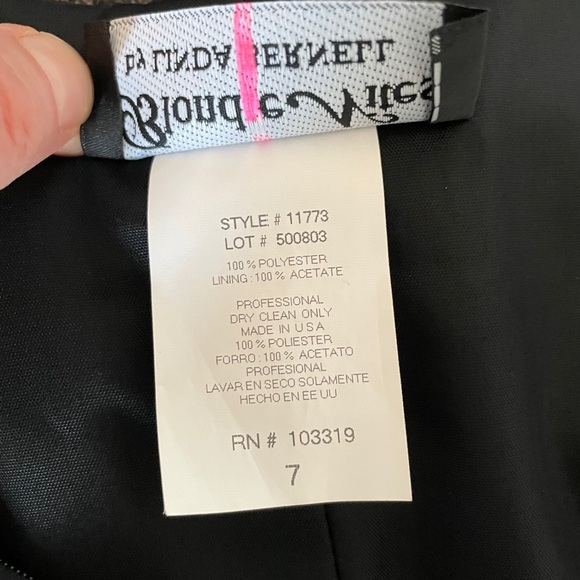 HOLD FOR CITRUS - Black strapless ballgown with polkadot accents PROM DRESS - Picture 11 of 16